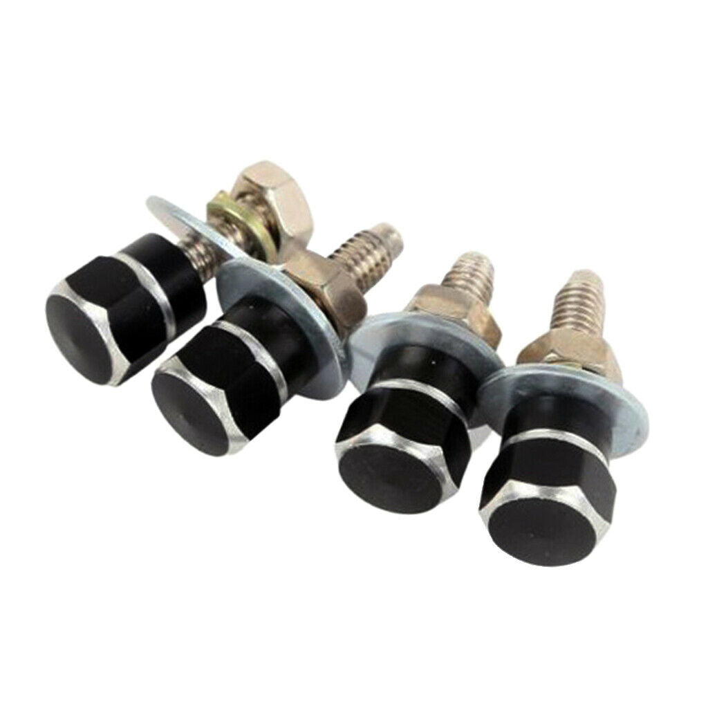 4 Motorbike Aluminum Alloy Hexagon license tag frame Bolts Hanging Fasteners