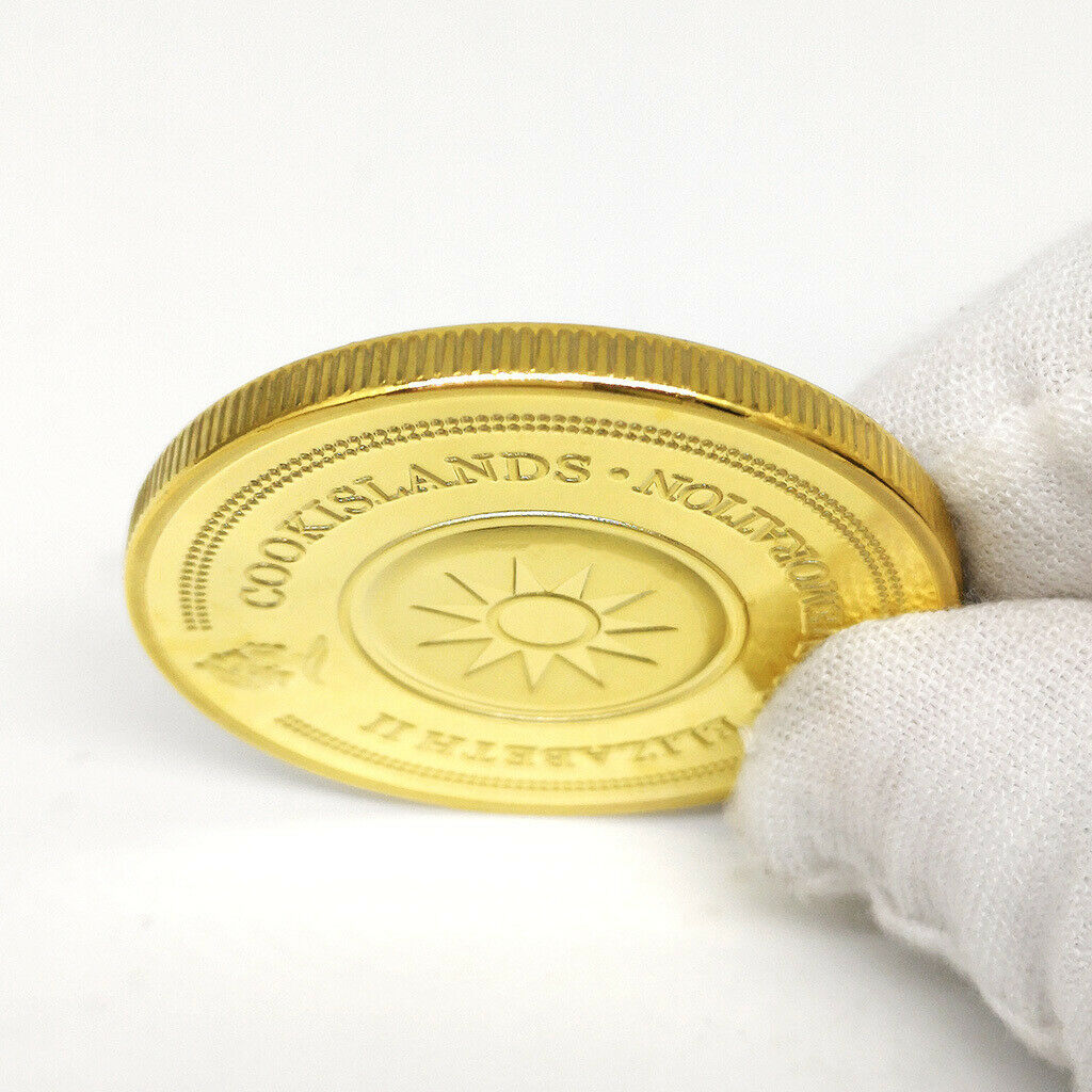1pc Commemorative Coin Love Birds Couple Flying Souvenir Golden Decor Art