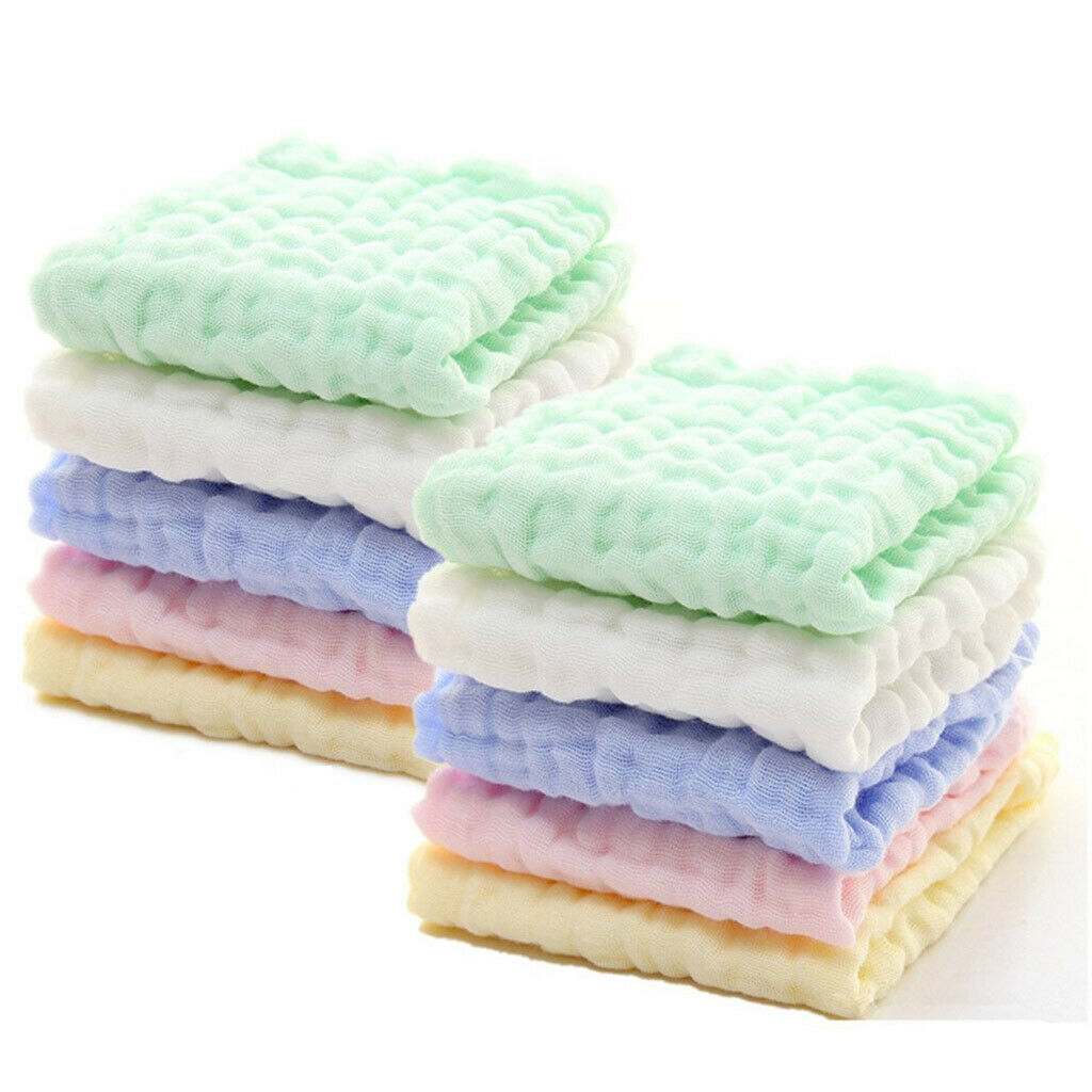 Baby Handkerchief Gauze Nursing Towel Clean Infants Feeding Towel White