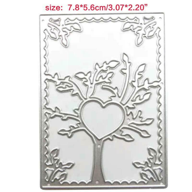 Heart Tree Metal Cutting Dies Stencil DIY Scrapbooking Album Paper Card Template