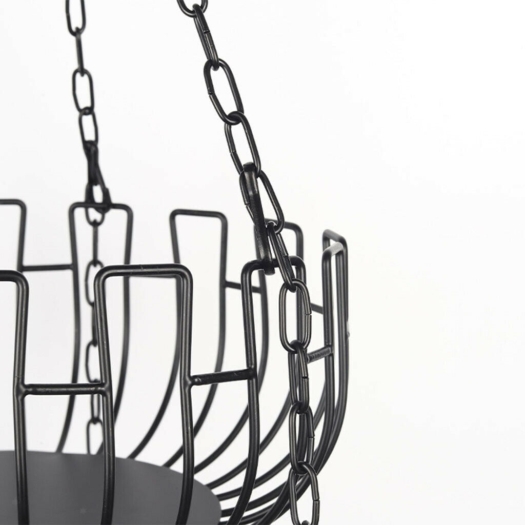 Iron Art 3 Tier Hanging Fruit Basket Holder Kitchen Storage Rack Heavy Duty