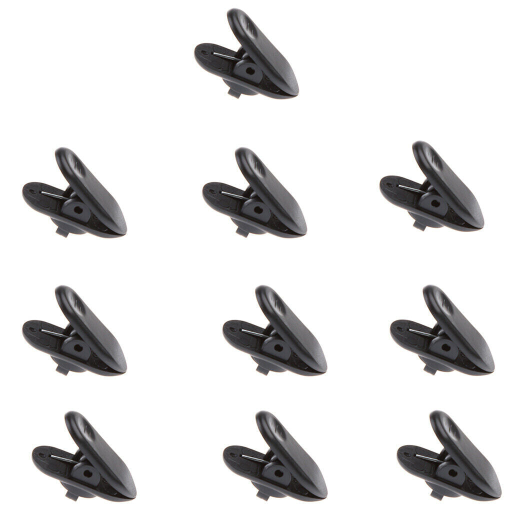 Pieces Earphone Headphone Lavalier Mic Cable Wire Lapel Clip holder Black