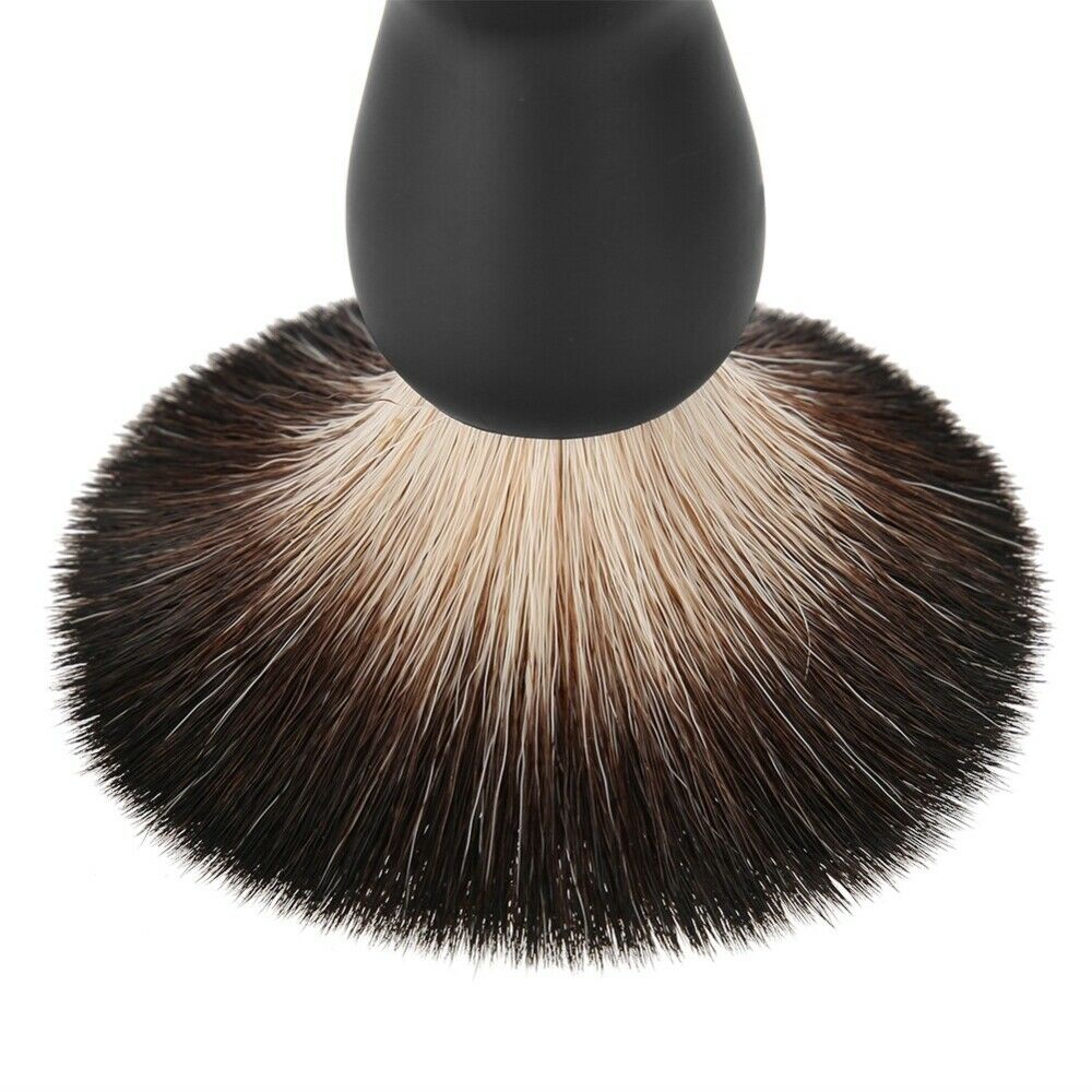 4Pcs Men Beard Shaving Barber Tools Kit Brush+Stand+Soap+Bowl Salon Supplies