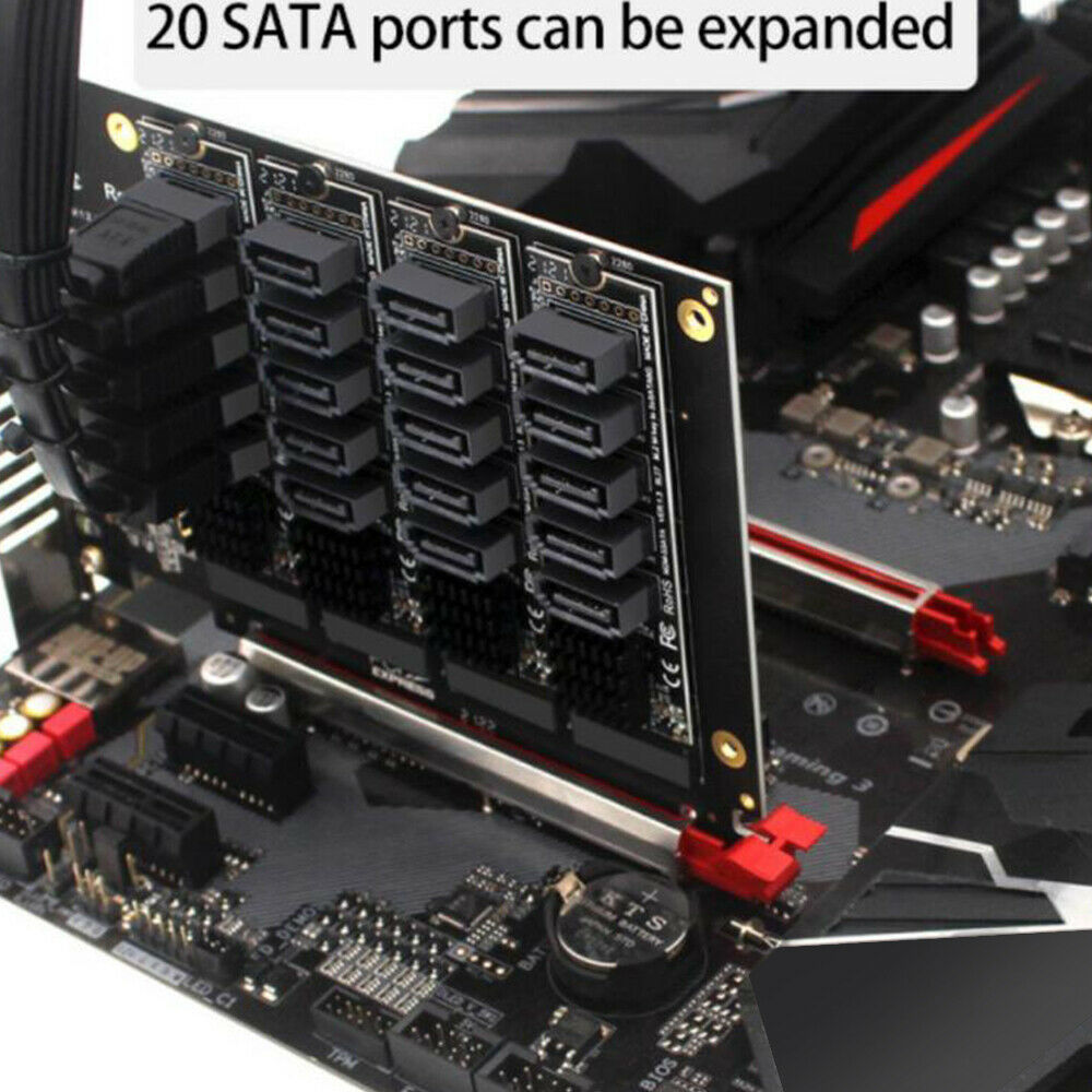 Adapter Card JMB585 5 Port Hard Disk Drive Expansion Card for PH56 M.2 SATA 6GB