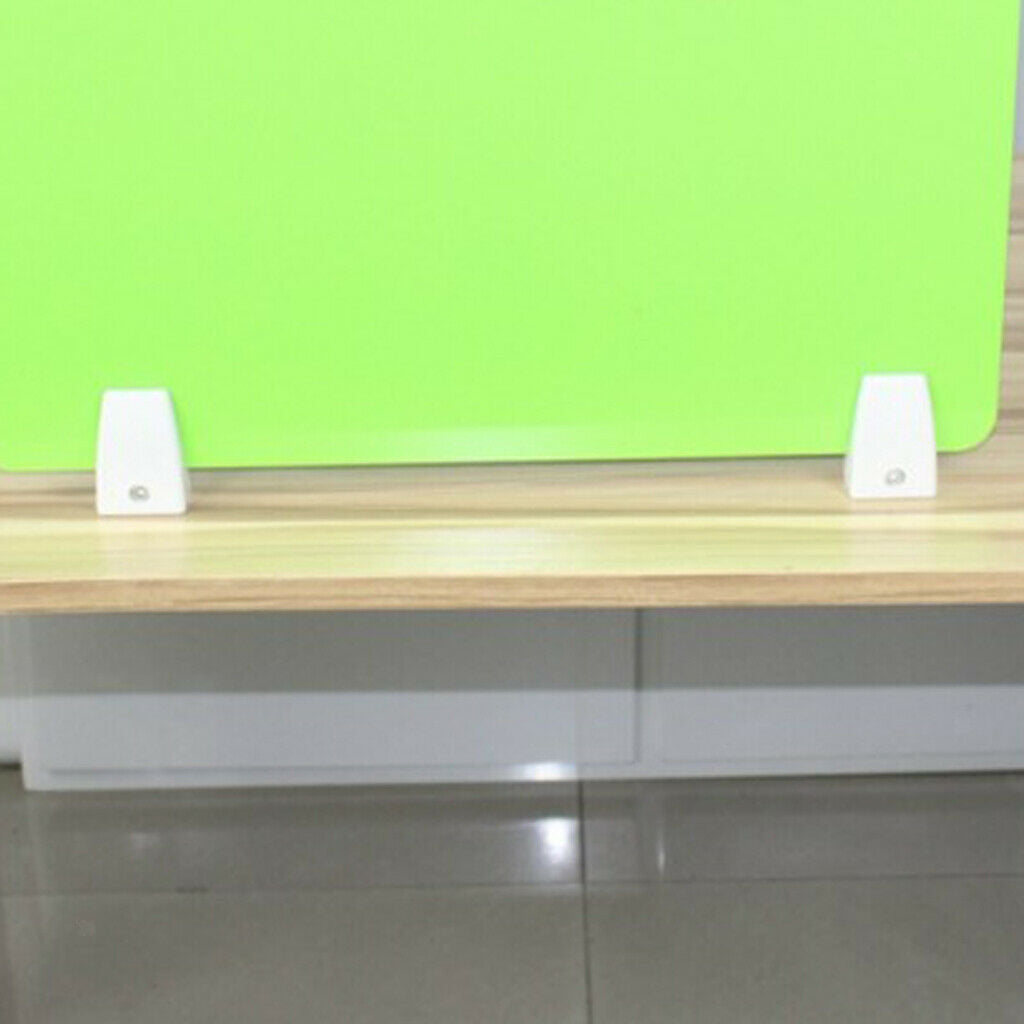 4x Aluminum Alloy Office Desktop Screen Baffle Partition Clamp Clip Brackets