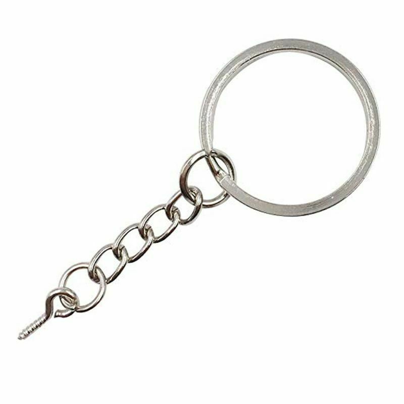 20Pcs Screw Eye Pin Key Chains With Jump Open Ring Chain Extender Jewelry Making