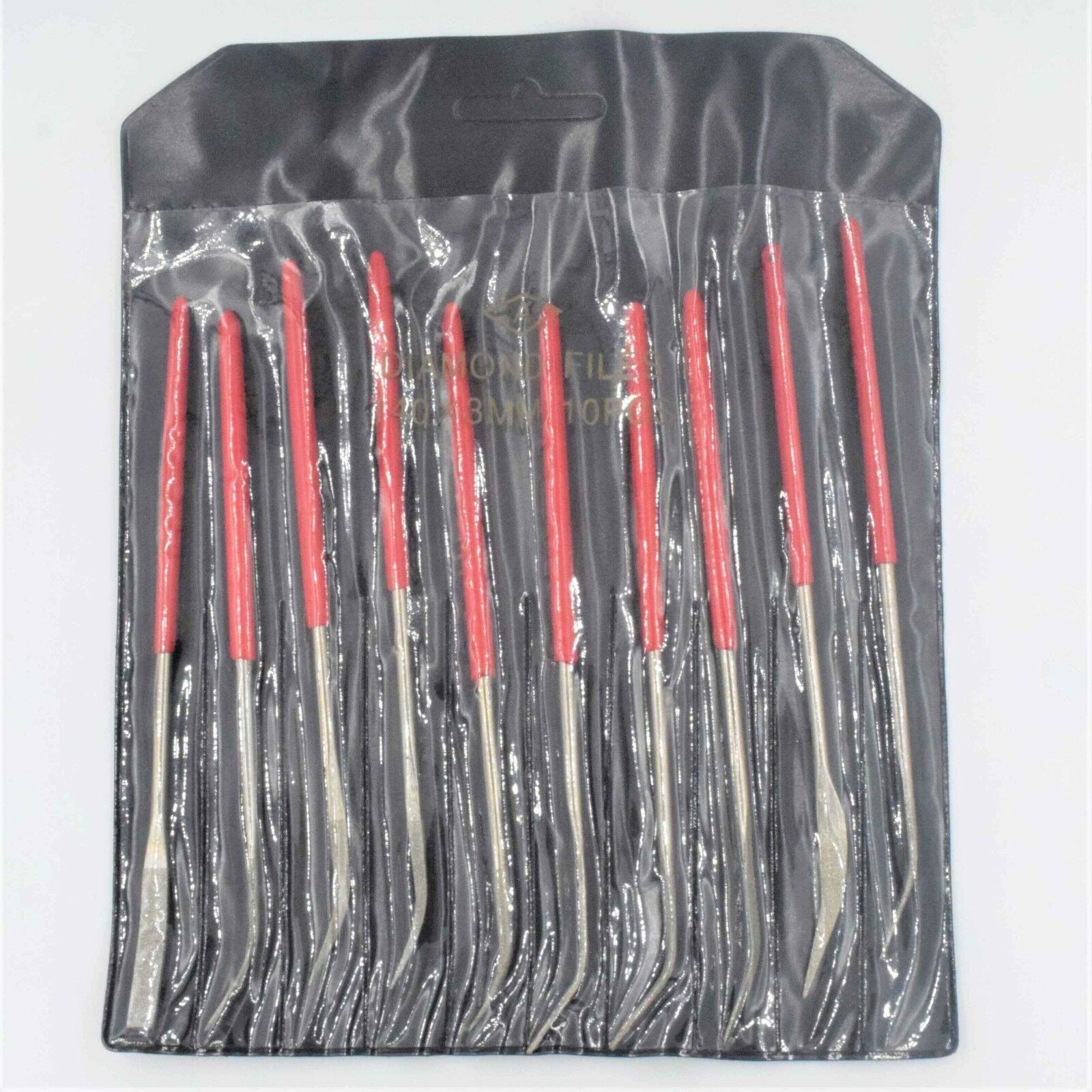 10 Pieces Diamond Coated Riffler File Mechanical Watch Jewelry Files Set 140mm