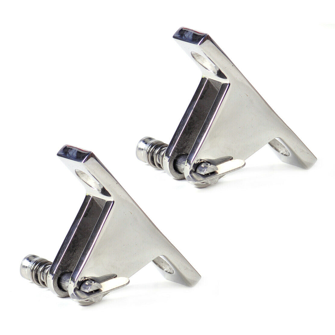 2pcs Bimini Top 90 degree Deck Hinge with Quick Release Pin Stainless Steel An