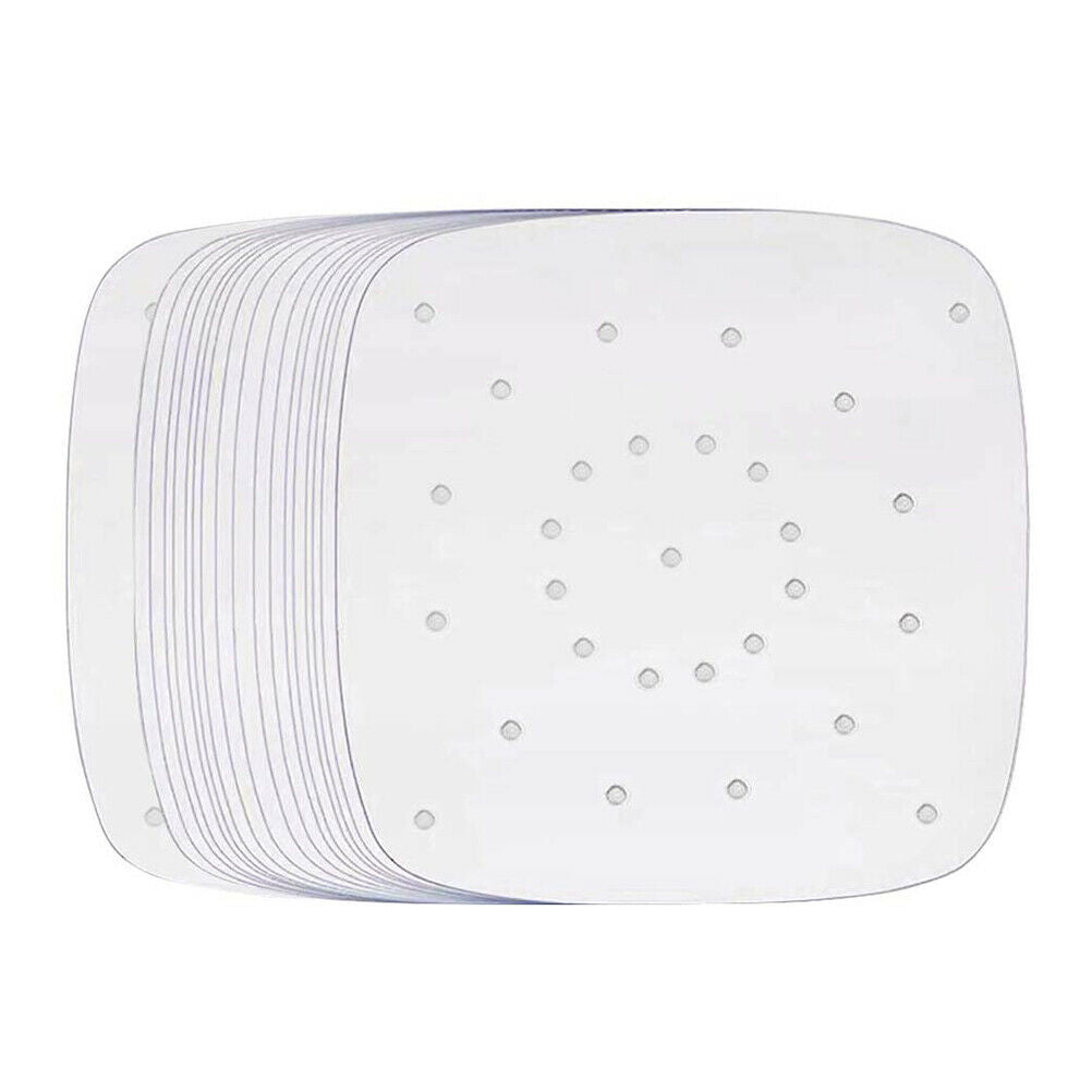 100Pcs Non-stick Steamer Mat Baking Cooking Steaming Square Air Fryer Paper 6.5"