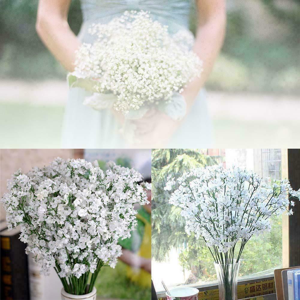 Artificial Baby's Breath Gypsophila Silk Flowers Bouquet S3 R4 A2D9