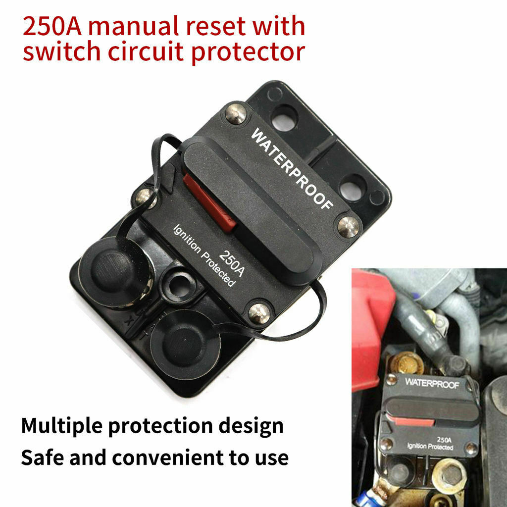 1 piece 250A manual reset circuit breaker for boat, marine,