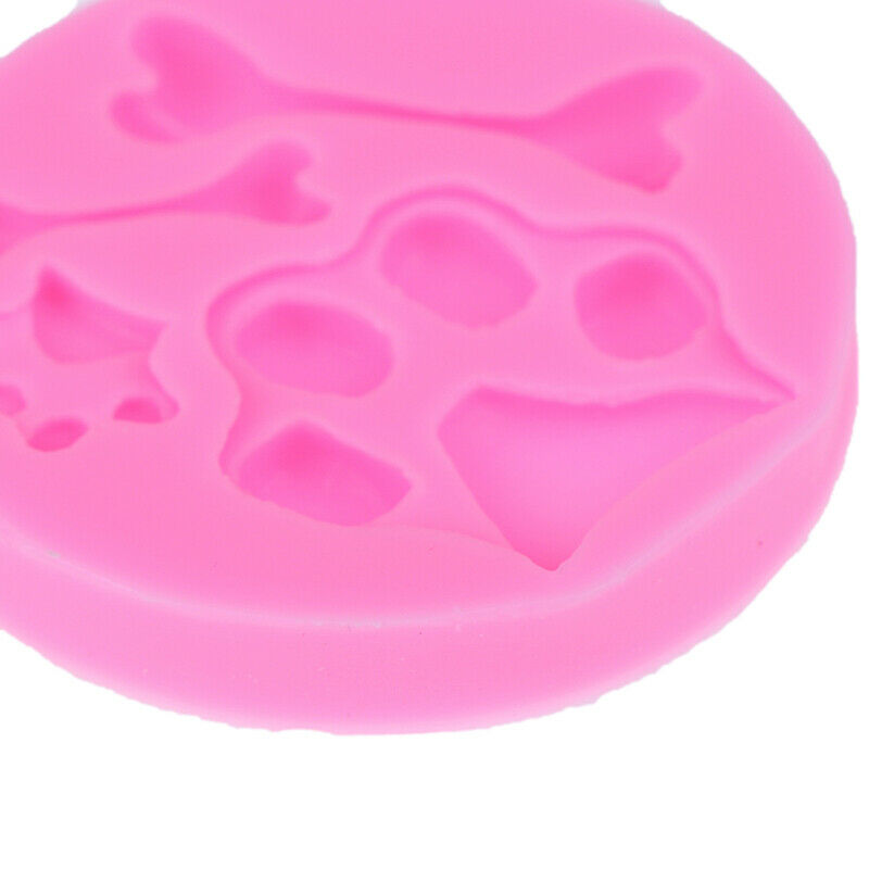 Dog foot bone shape silicone mold fondant chocolate cake decoration mold .l8