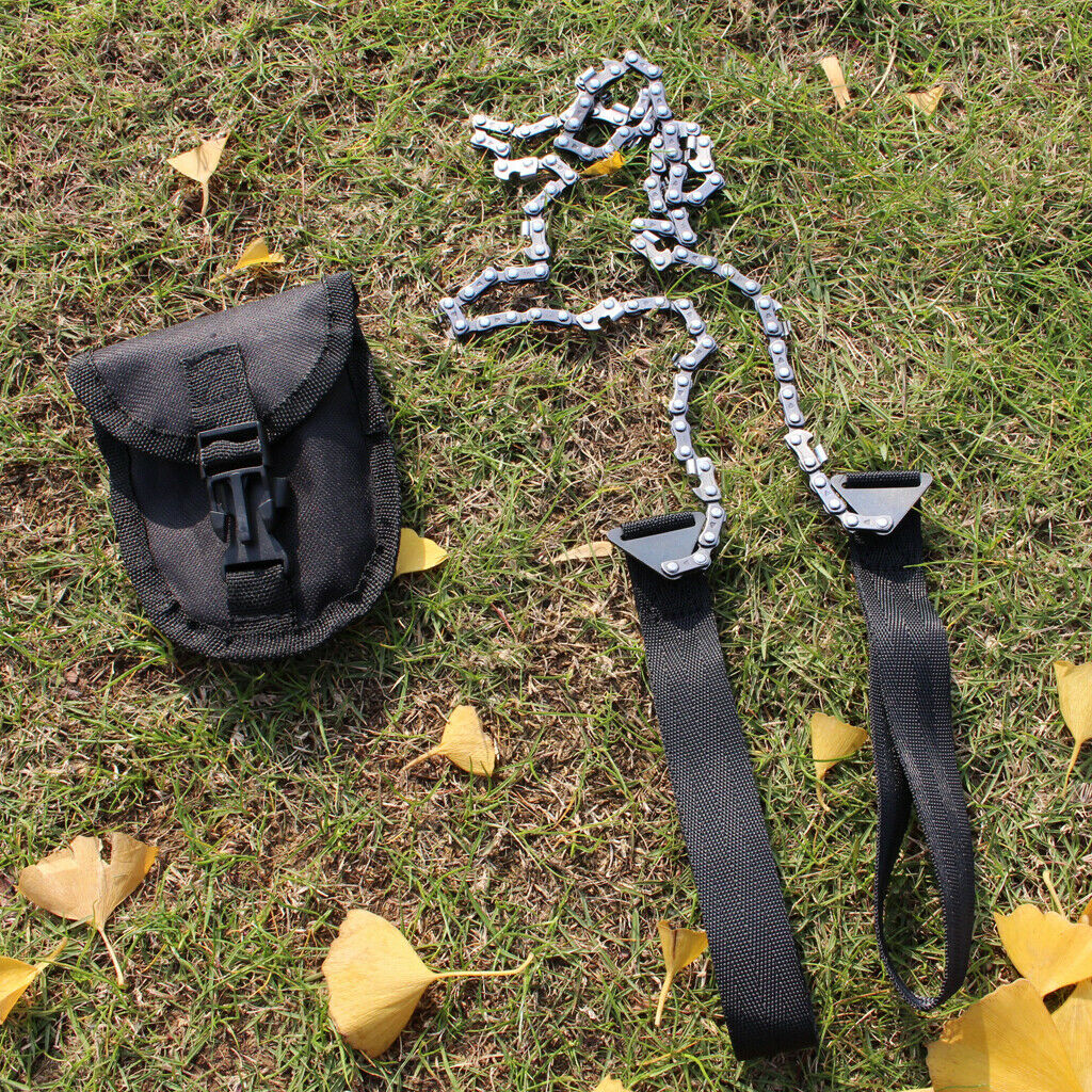 Outdoor Hiking Camping Wire Chain Saw Emergency Tool with Storage Bag