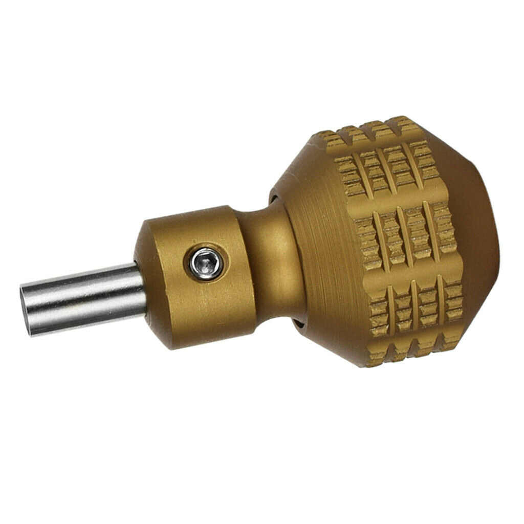 Alloy Tattoo Machine Self Locking Handle Grip Holder Needle Bar Tube Yellow