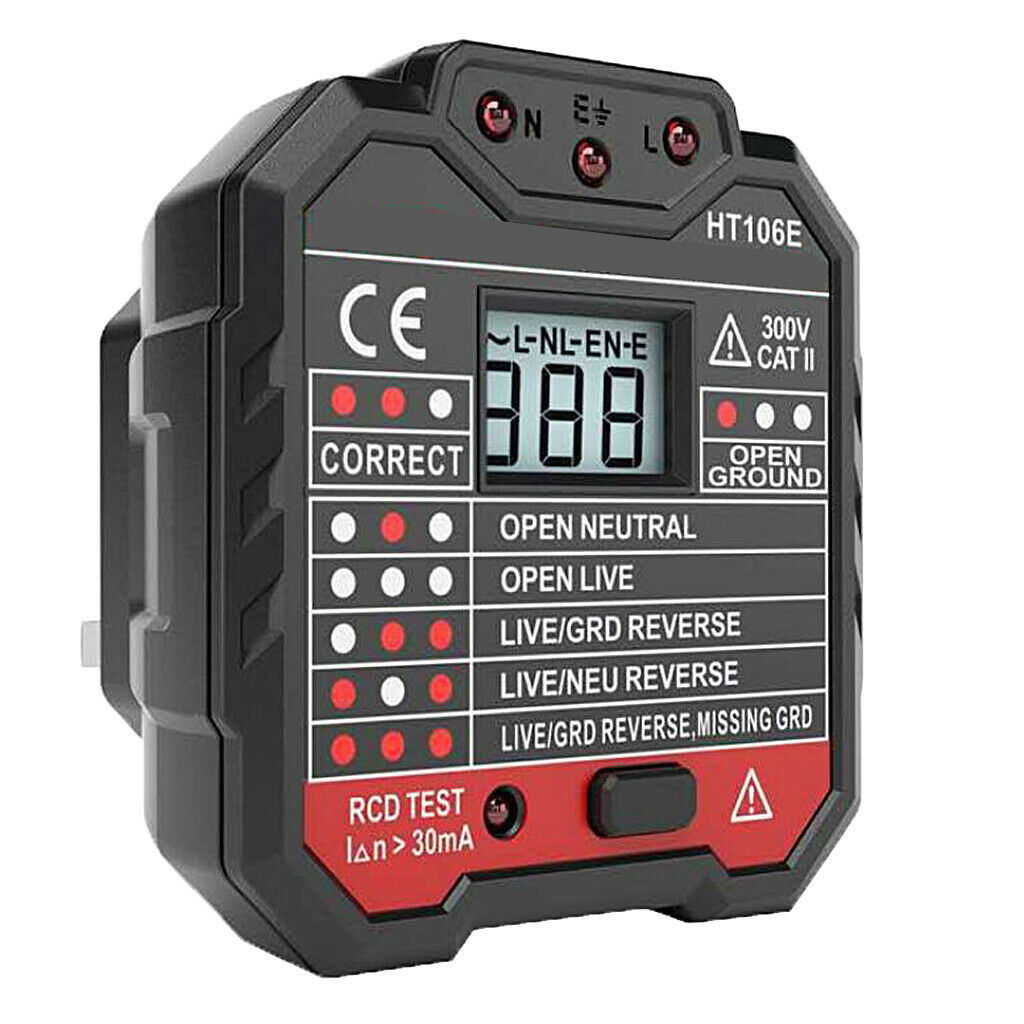 Backlight Display Power Strom Tester Socket Measure Board Meter HT106 E