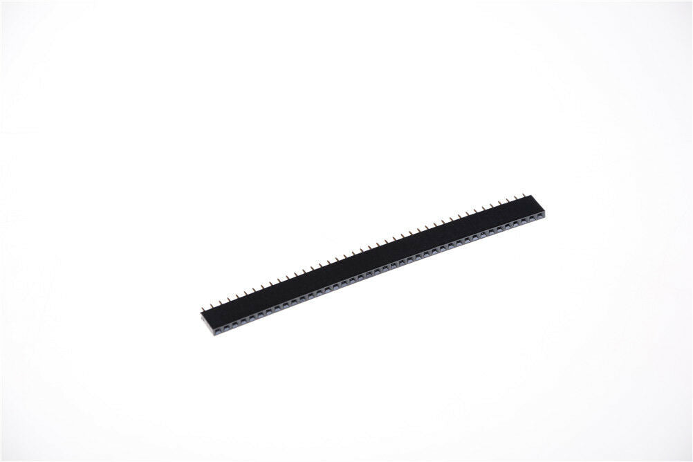 10pcs Black 40 Pin 2.54mm Single Row Straight Male + Female Pin Header Strip SJ