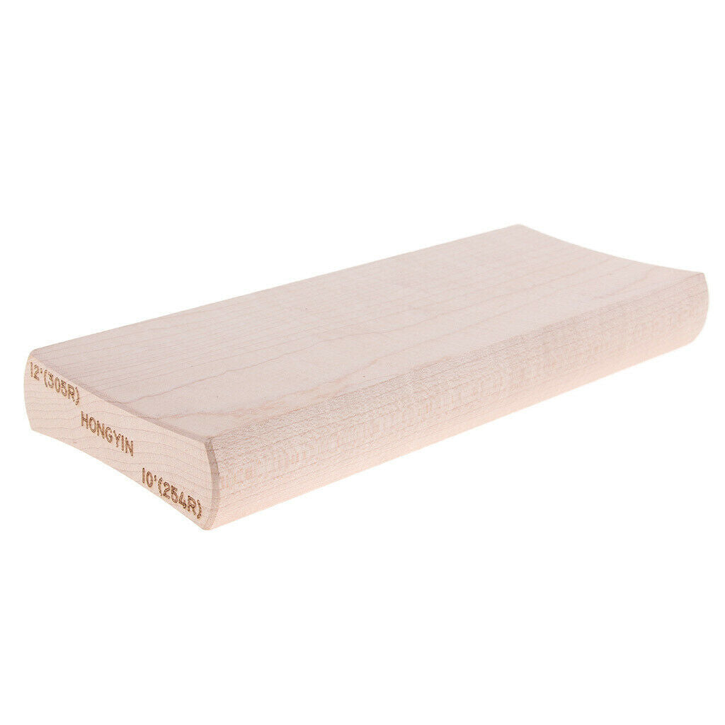 2Pcs Soild Wood Radius Sanding Blocks for Guitar Bass Fret Leveling Fingerboard