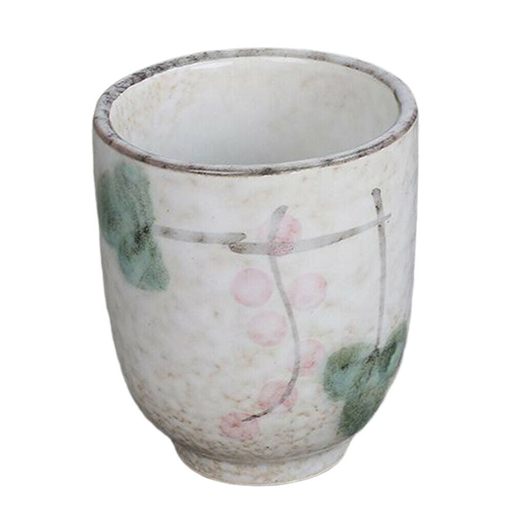 2Pcs Ceramic Tea Cup 150ml 5oz for Teahouse Handmade for Water Hot Drinks