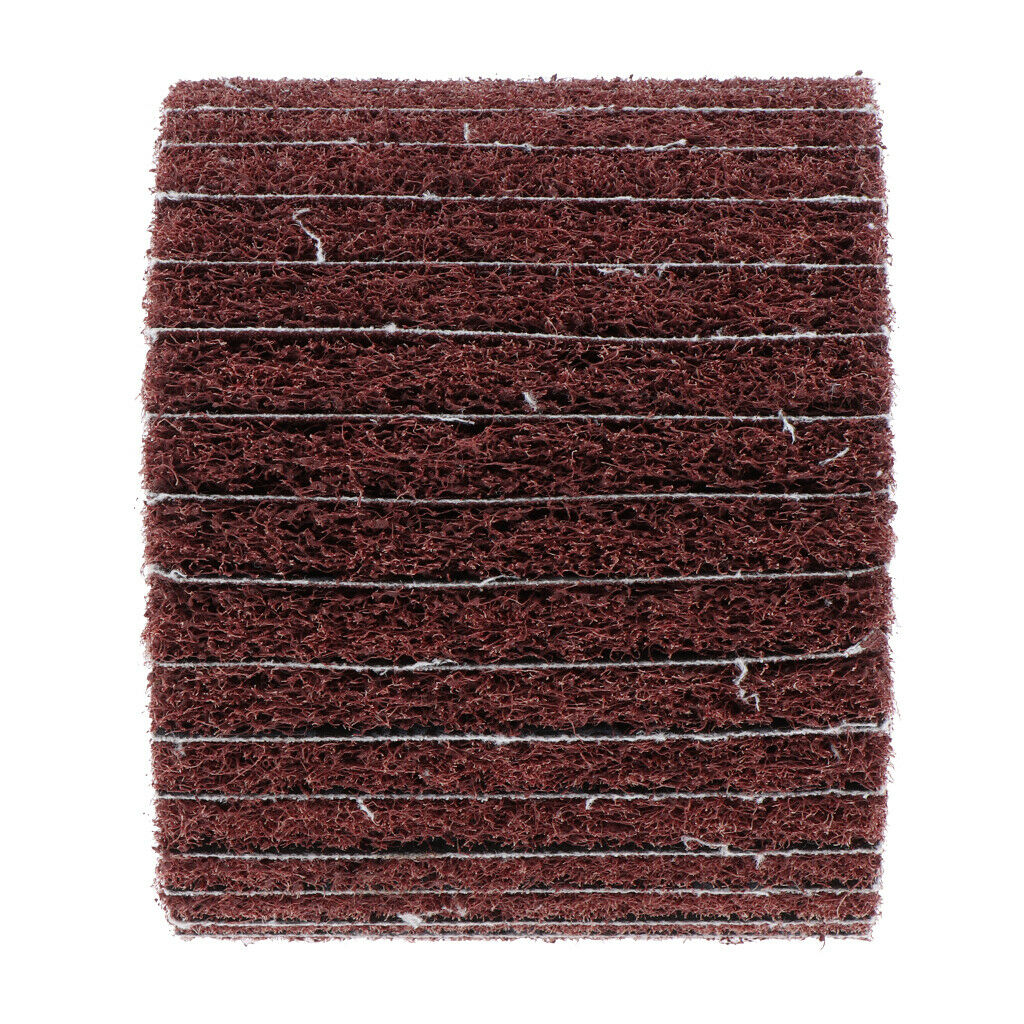 1Pc/#80Grit Non-woven Abrasive Flap Wire Drawing Polishing Burnishing Wheel
