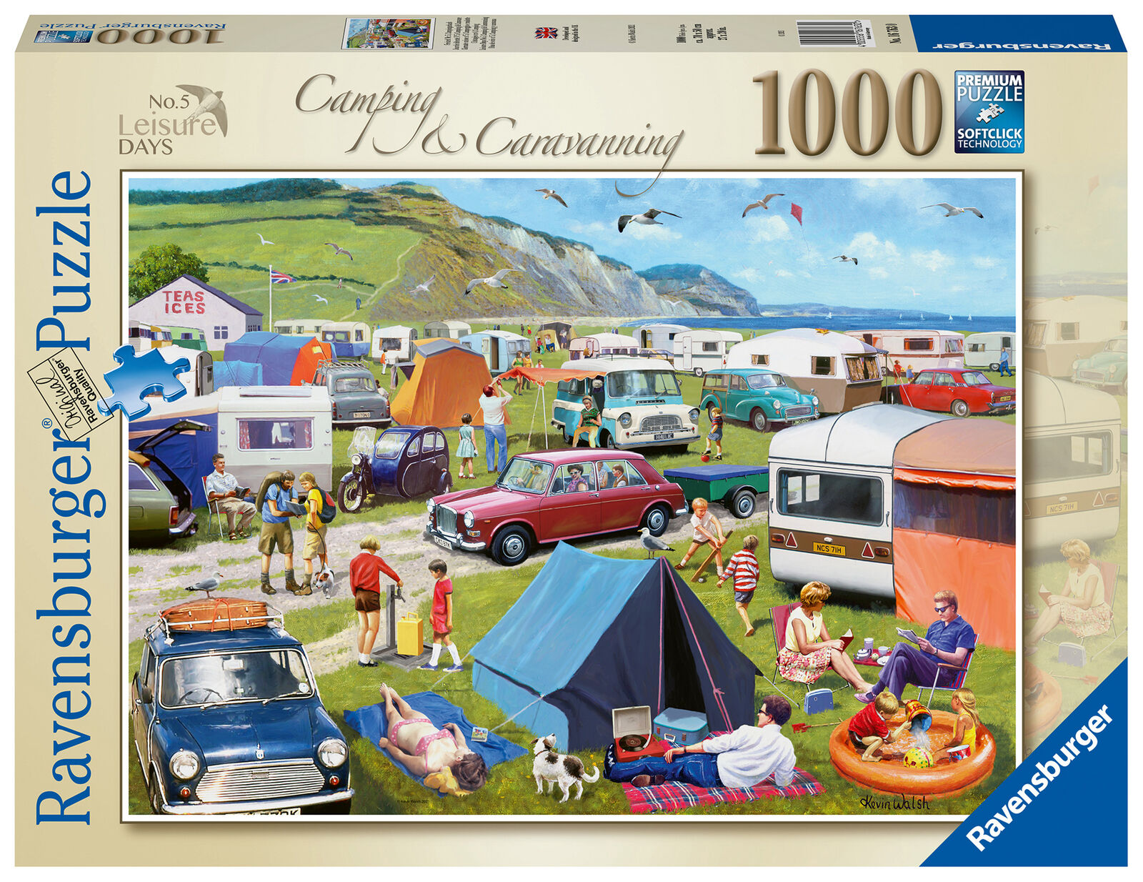 16763 Ravensburger Leisure Days No 5 Camping & Caravanning Jigsaw Puzzle 1000pc