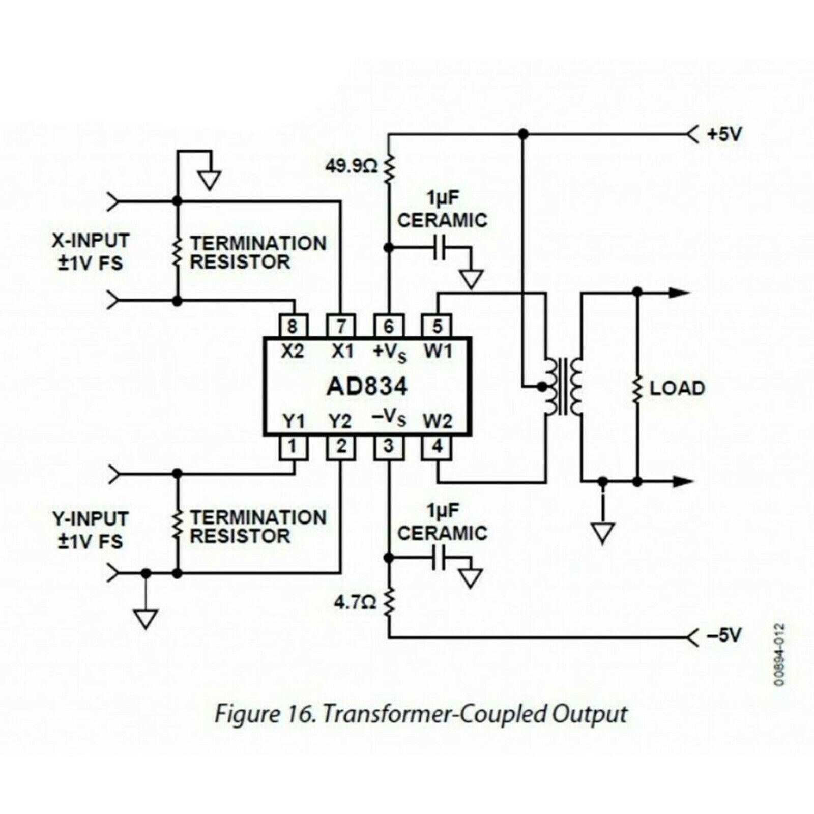 AD834 Multiplier Mixer Signal Air Conditioner Dual Frequency Multiplier 500MHz
