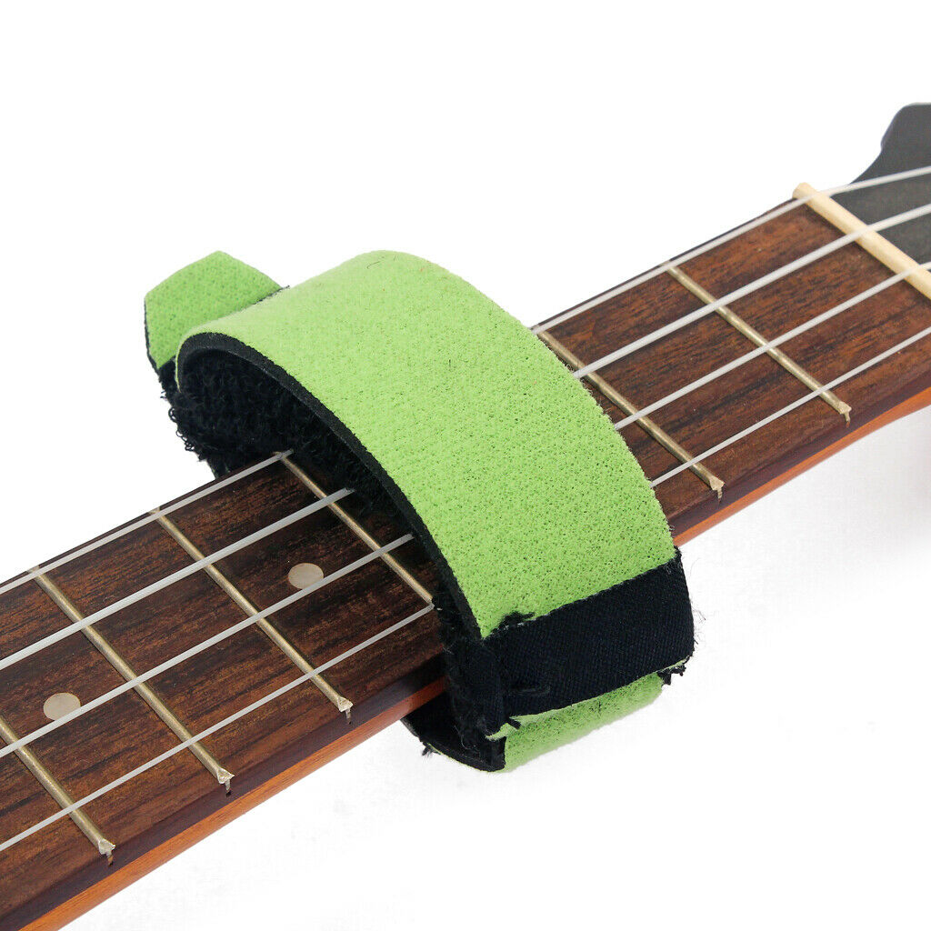 1x Musical Instrument Accs Fret String Mute Wrap Green&Black for Guitar Bass