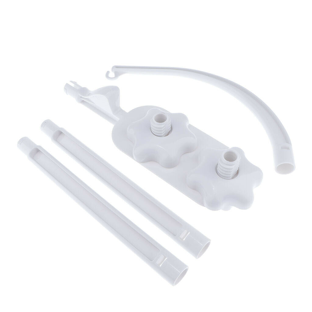 Baby Crib Mobile Musical Bed Bell Toys Hand Ring Star Rotating Bracket 96cm
