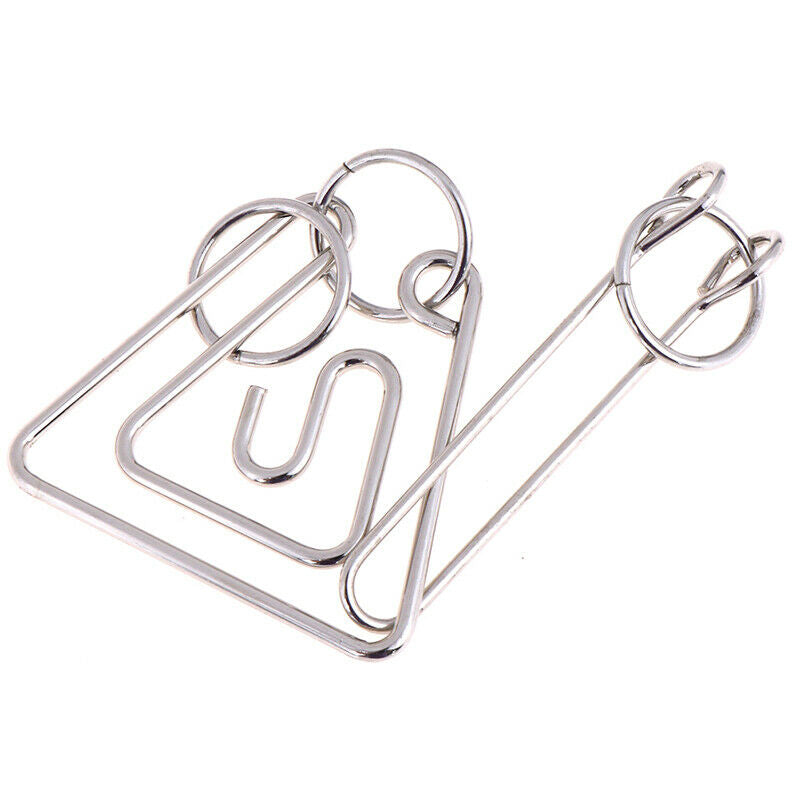 Classic Challenging Metal Wire Puzzle Brain Teaser Game for Adults Kids T sISJC