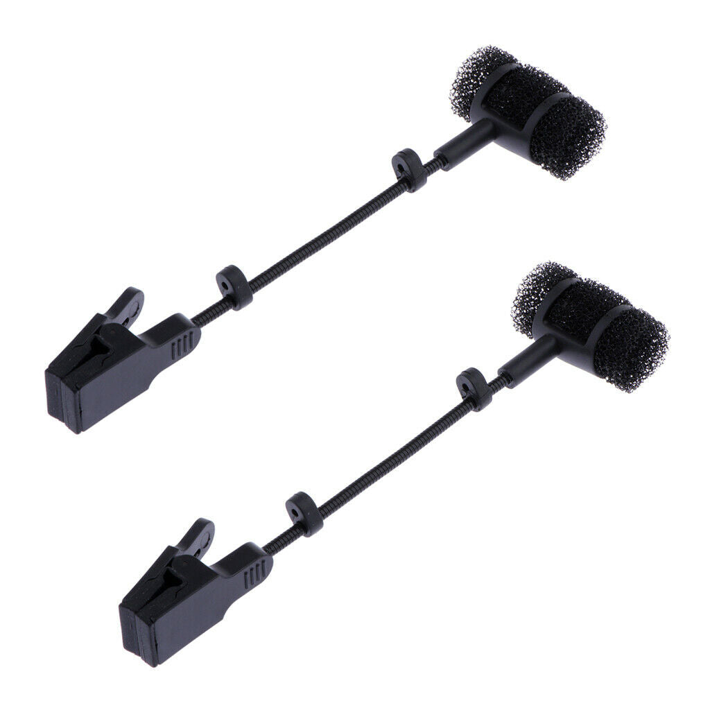 2x Plastic Sax Wireless Microphone MIC Clip Stand Holder Saxophone Parts