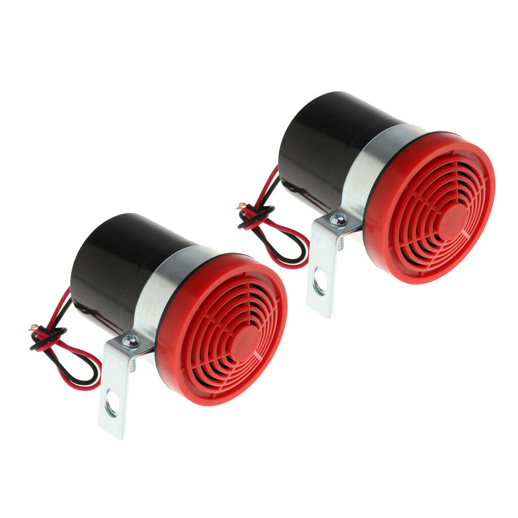 2 Pack Car Vehicle Trucks 12V Reversing Alarm Air Horn Loud Beeper Buzzer