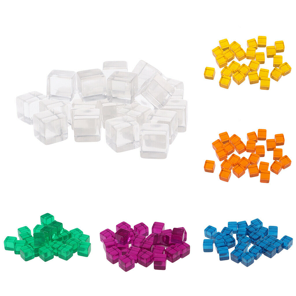 Acrylic Six Sided Dice 16mm for Dungeons Dragons MTG DND Dice Game Clear