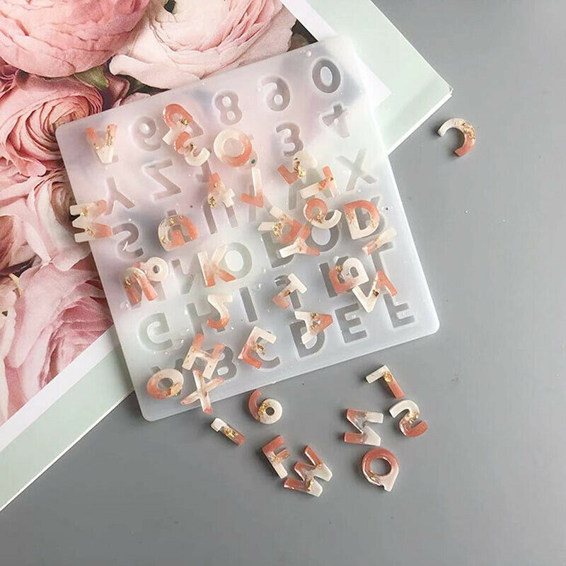 Alphabet Letter Number Decoration Craft Silicone Mold  DIY Jewelry Mak JYDFAU