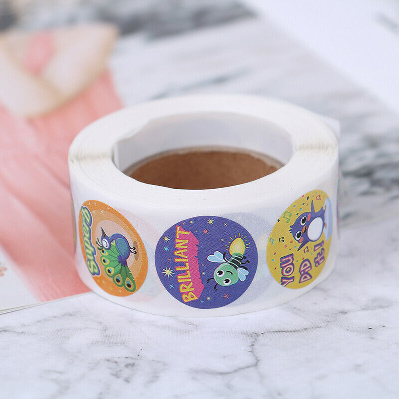 500PCs/Roll Motivational Reward Encouragement Stickers for Students Teach.l8
