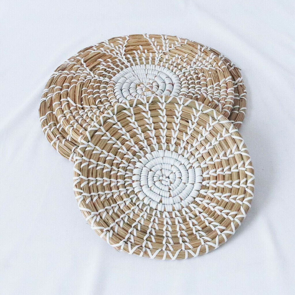 Seagrass Decorative Bowl Rattan Decor Oversized for Coffee Table , Fruit