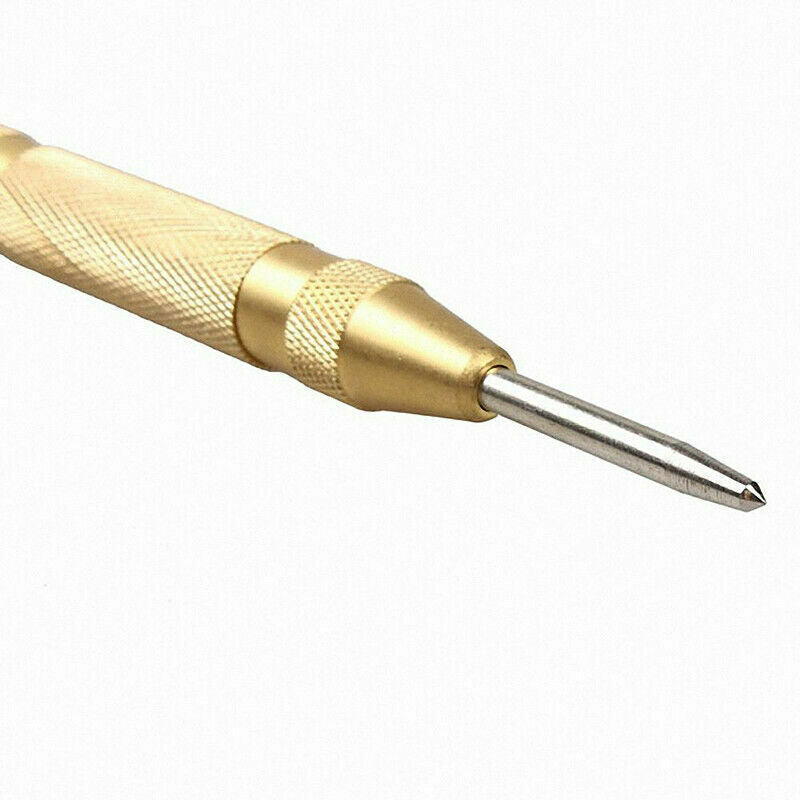 5'' Automatic Center Pin Punch Strike Spring Loaded Marking Starting Holes Tool