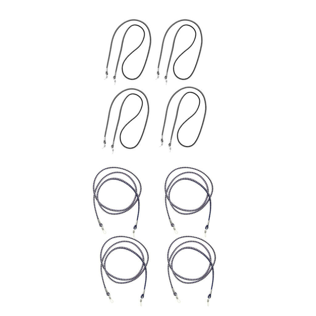 8pcs 70cm Eyeglass Chain Stainless Steel Sunglasses Cord Neck Strap Bead Holder