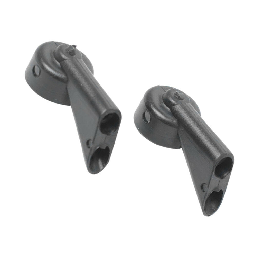 2x Black Windshield Wiper Water Spray Jet Washer Nozzles for Audi A3 S3 A4