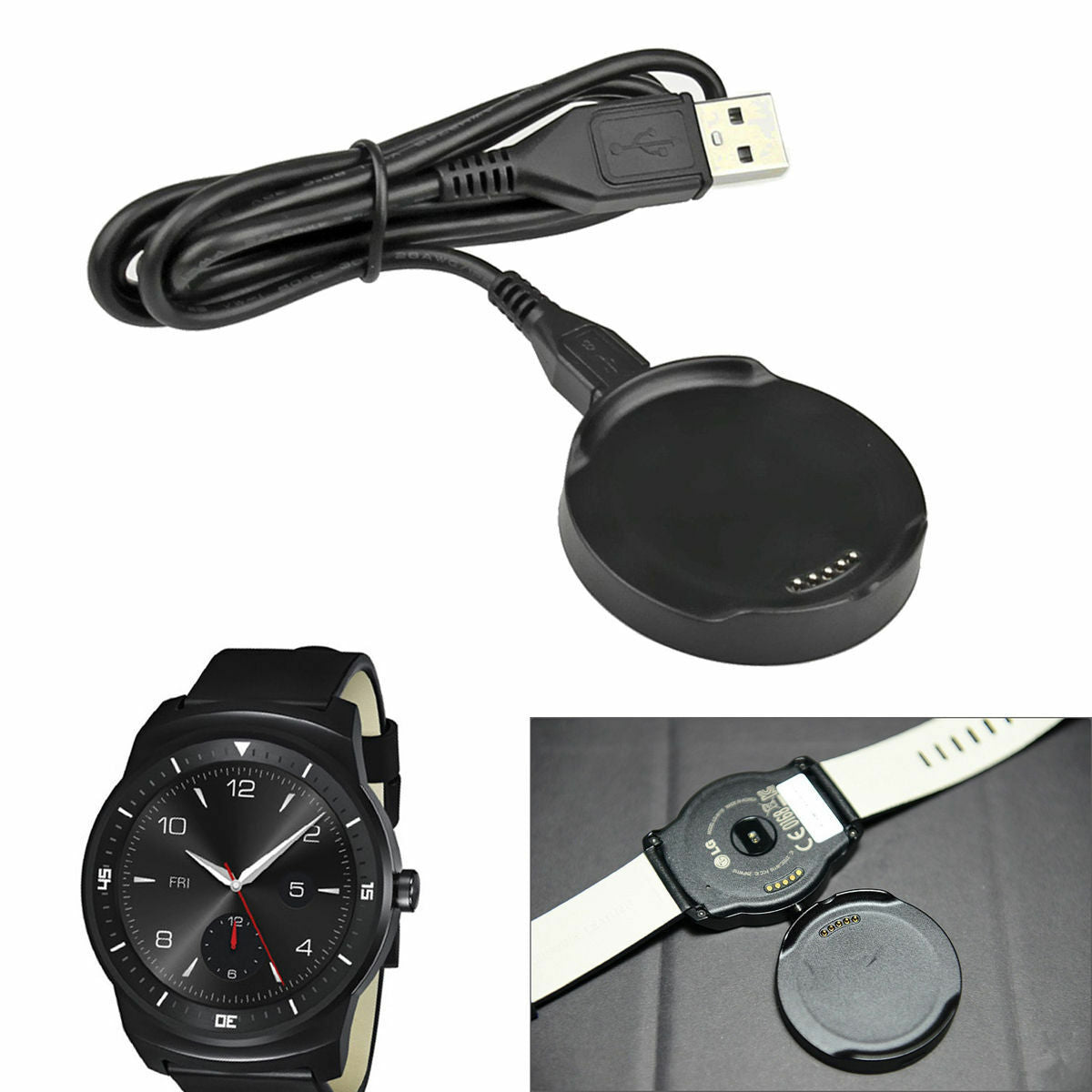 For LG G Watch Urbane W150 R W110 Charging Dock Charger Cradle Adapter USB Cable
