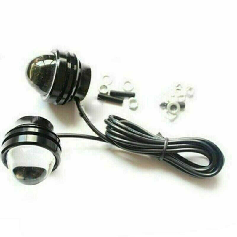 2Pcs LED Fish Eye 5W Car SUV Driving Fog Light Daytime Running DRL Bulb Lamp Kit