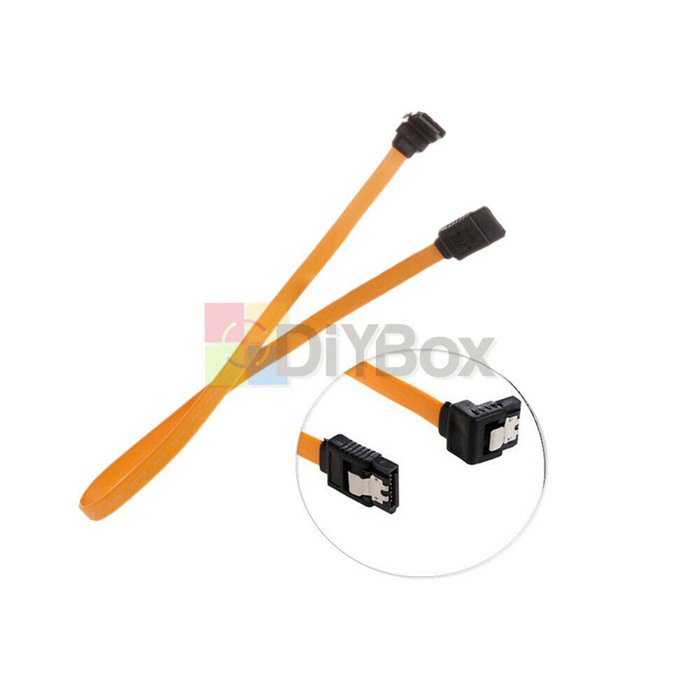 Serial SATA ATA RAID HDD DATA Hard Drive Signal Cable Straight-Right Angle 2PCS