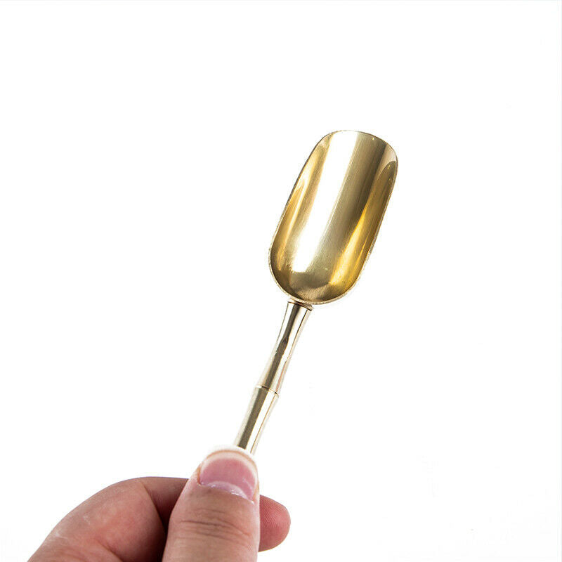 Brass Copper Dinnerware Set Spoon Tea Spoon Dessert New Bamboo Creati.l8
