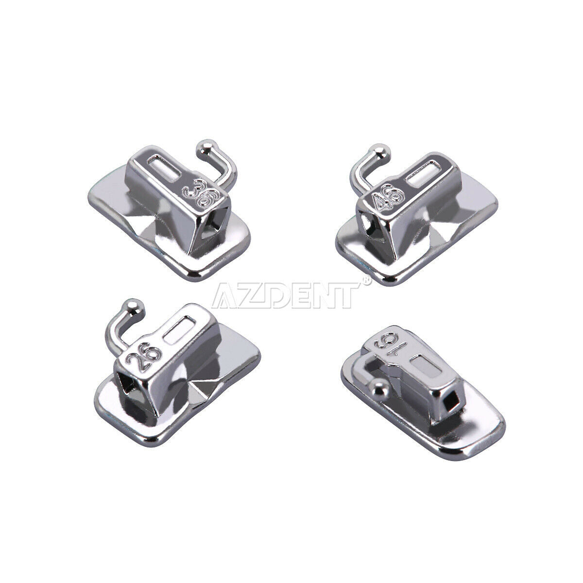 10 X Dental Orthodontic MIM Self Ligating Bracket Braces Mini Roth.022 Hooks 345