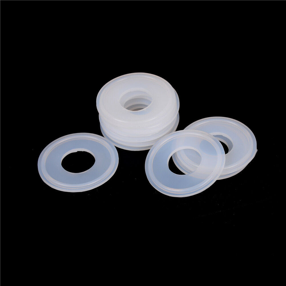 10Pcs 1" Sanitary   Clamp Silicon Gasket Fits 50.5mm OD Type Ferrule Flange JCDD