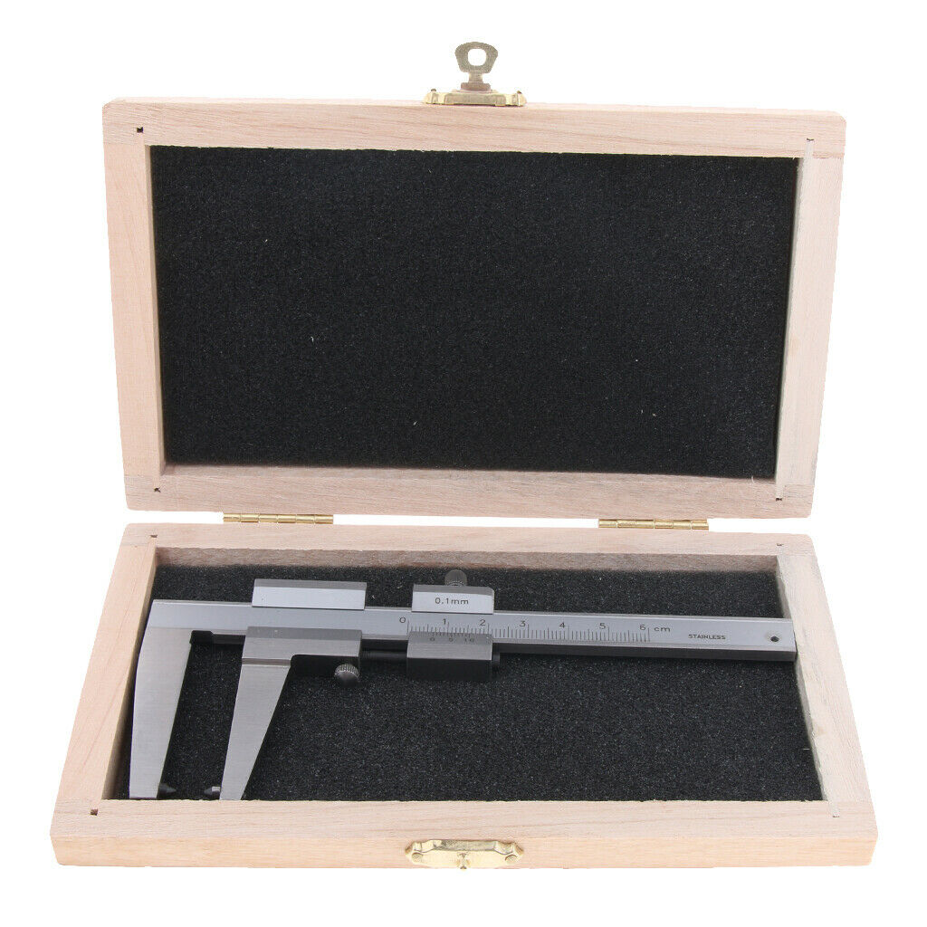 0 to 6 Inch/0 to160 mm Range, 0.004 Inch/0.1 mm Accuracy Vernier Caliper