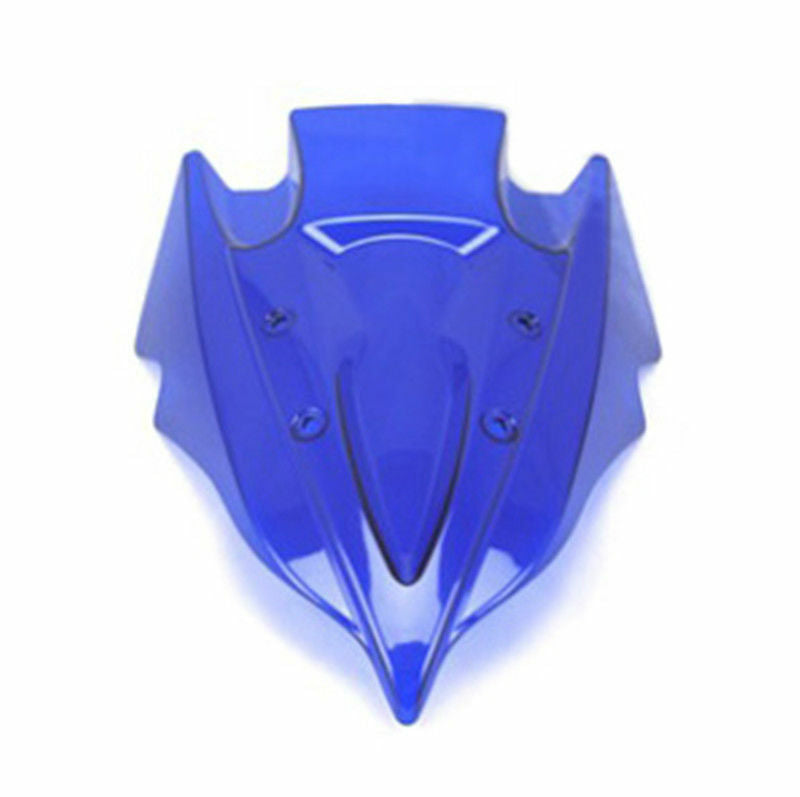 Blue Double Bubble Windshield Windscreen for Kawasaki Z250 Z300 ER300 2013-2016
