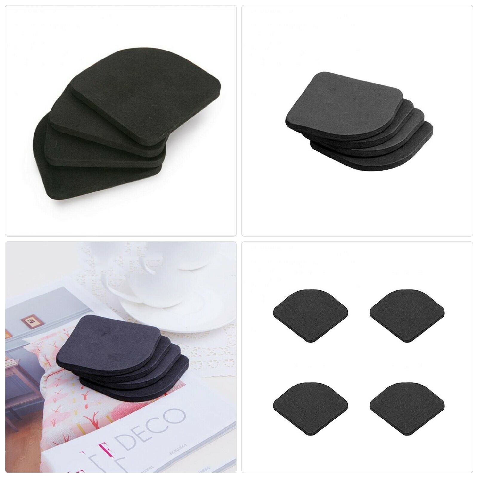 4 Rubber Anti Vibration Shock Pads Washing Machine Shake Noise Non-Slip Mute Mat
