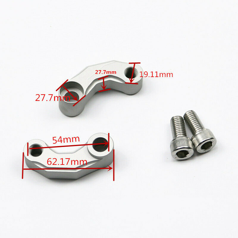 M10 Black Mirror Riser Extension Adapter Bracket For R1200R R1200 GS Adventure