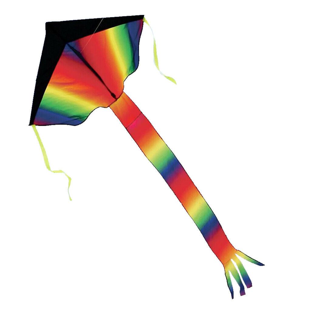 Big Rainbow Kites For Kids Outdoor Games Activities Summer Park Fun Flight Toys