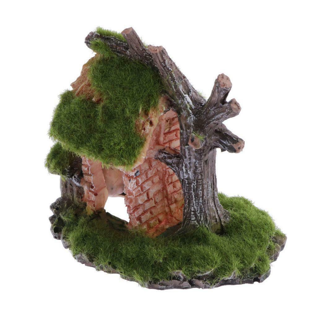 Aquarium Fish Tank Tree House Fish Tank Landscape Decor Ornaments