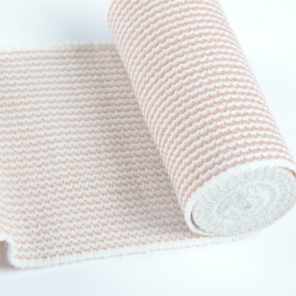 Cotton Elastic Bandage Self Adhesive Closures Compression Wrap Guard 4''